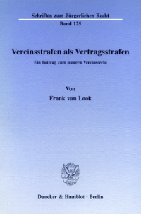 Vereinsstrafen als Vertragsstrafen
