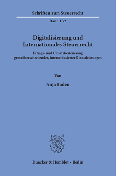 Digitalisierung und Internationales Steuerrecht
