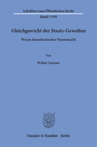 Gleichgewicht der Staats-Gewalten