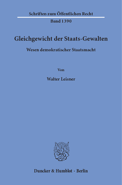 Gleichgewicht der Staats-Gewalten Gleichgewicht der Staats-Gewalten