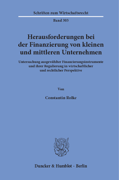 Herausforderungen bei der Finanzierung von kleinen und mittleren Unternehmen Herausforderungen bei der Finanzierung von kleinen und mittleren Unternehmen