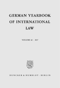 German Yearbook of International Law / Jahrbuch für Internationales Recht