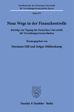 Neue Wege in der Finanzkontrolle Neue Wege in der Finanzkontrolle
