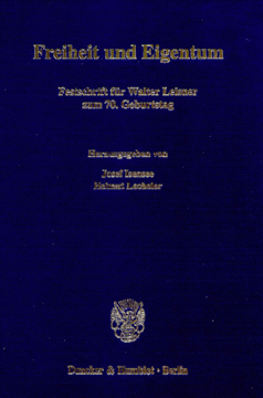Freiheit und Eigentum Freiheit und Eigentum