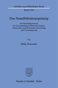 Das Nonaffektationsprinzip Das Nonaffektationsprinzip