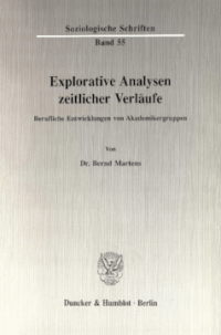 Explorative Analysen zeitlicher Verläufe