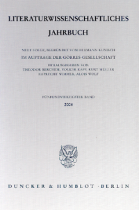 Literaturwissenschaftliches Jahrbuch