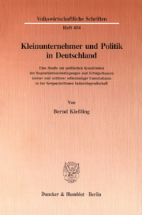 Kleinunternehmer und Politik in Deutschland