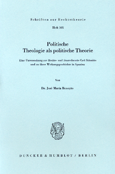Politische Theologie als politische Theorie