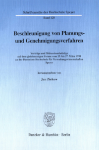 Beschleunigung von Planungs- und Genehmigungsverfahren