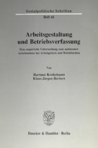 Arbeitsgestaltung und Betriebsverfassung