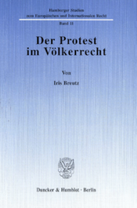 Der Protest im Völkerrecht