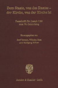 Dem Staate, was des Staates - der Kirche, was der Kirche ist