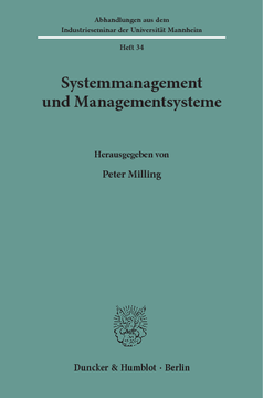 Systemmanagement und Managementsysteme
