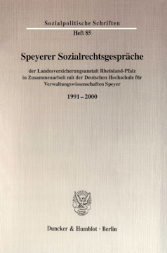 Speyerer Sozialrechtsgespräche