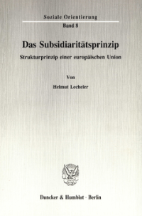Das Subsidiaritätsprinzip