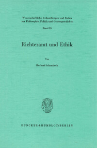 Richteramt und Ethik