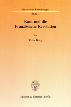 Kant und die Französische Revolution