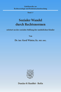 Sozialer Wandel durch Rechtsnormen,