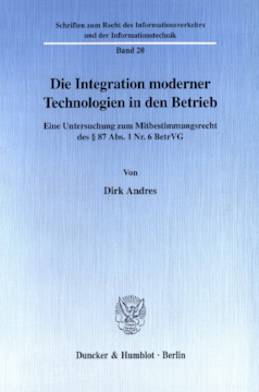 Die Integration moderner Technologien in den Betrieb