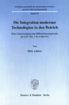 Die Integration moderner Technologien in den Betrieb Die Integration moderner Technologien in den Betrieb
