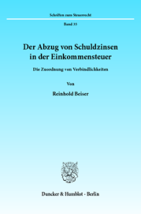 Der Abzug von Schuldzinsen in der Einkommensteuer