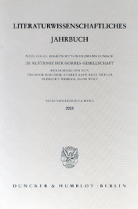 Literaturwissenschaftliches Jahrbuch