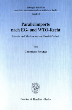 Parallelimporte nach EG- und WTO-Recht