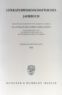 Literaturwissenschaftliches Jahrbuch