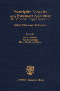 Prescriptive Formality and Normative Rationality in Modern Legal Systems
