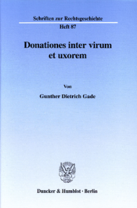 Donationes inter virum et uxorem