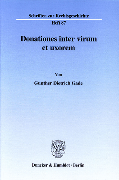 Donationes inter virum et uxorem