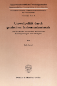 Umweltpolitik durch gemischten Instrumenteneinsatz