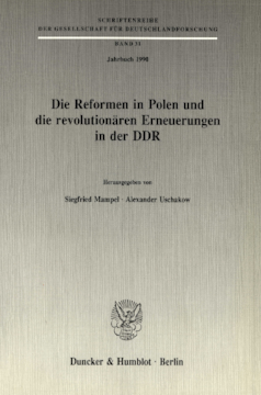 Die Reformen in Polen und die revolutionären Erneuerungen in der DDR