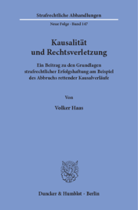 Kausalität und Rechtsverletzung