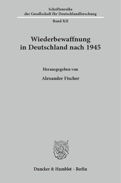 Wiederbewaffnung in Deutschland nach 1945