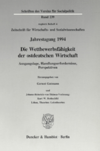 Die Wettbewerbsfähigkeit der ostdeutschen Wirtschaft