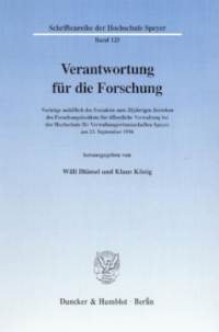 Verantwortung für die Forschung