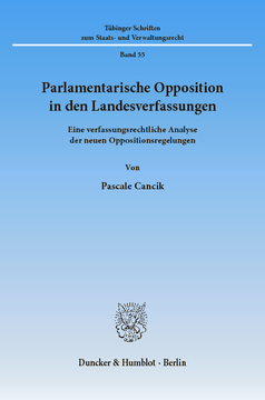 Parlamentarische Opposition in den Landesverfassungen