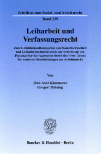 Leiharbeit und Verfassungsrecht