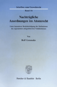 Nachträgliche Anordnungen im Atomrecht