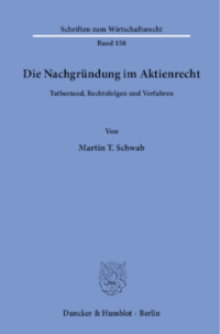 Die Nachgründung im Aktienrecht