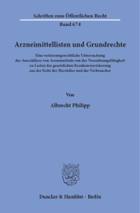 Arzneimittellisten und Grundrechte