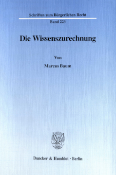 Die Wissenszurechnung Die Wissenszurechnung