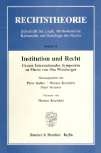 Institution und Recht