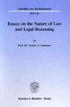 Essays on the Nature of Law and Legal Reasoning
