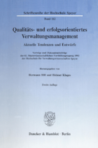 Qualitäts- und erfolgsorientiertes Verwaltungsmanagement