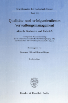 Qualitäts- und erfolgsorientiertes Verwaltungsmanagement Qualitäts- und erfolgsorientiertes Verwaltungsmanagement