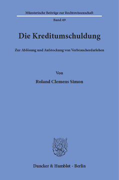 Die Kreditumschuldung Die Kreditumschuldung