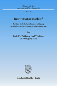Restitutionsausschluß